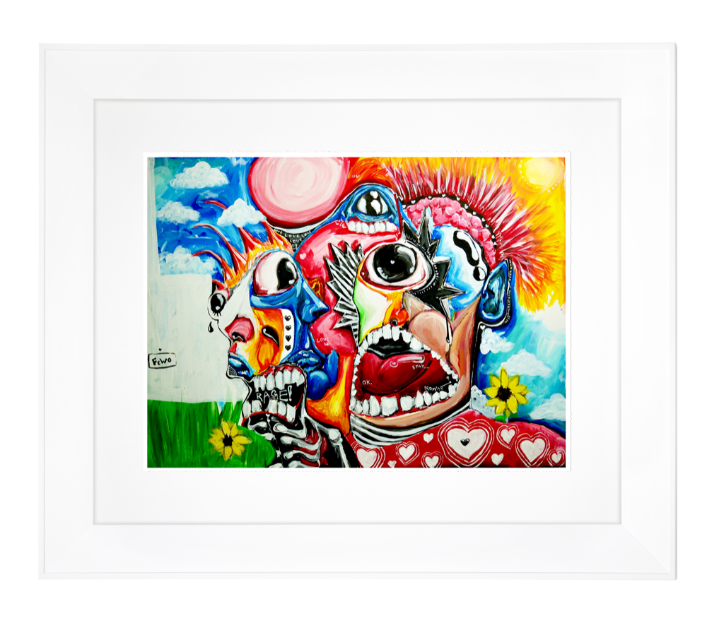 Rage & Love - Framed Print