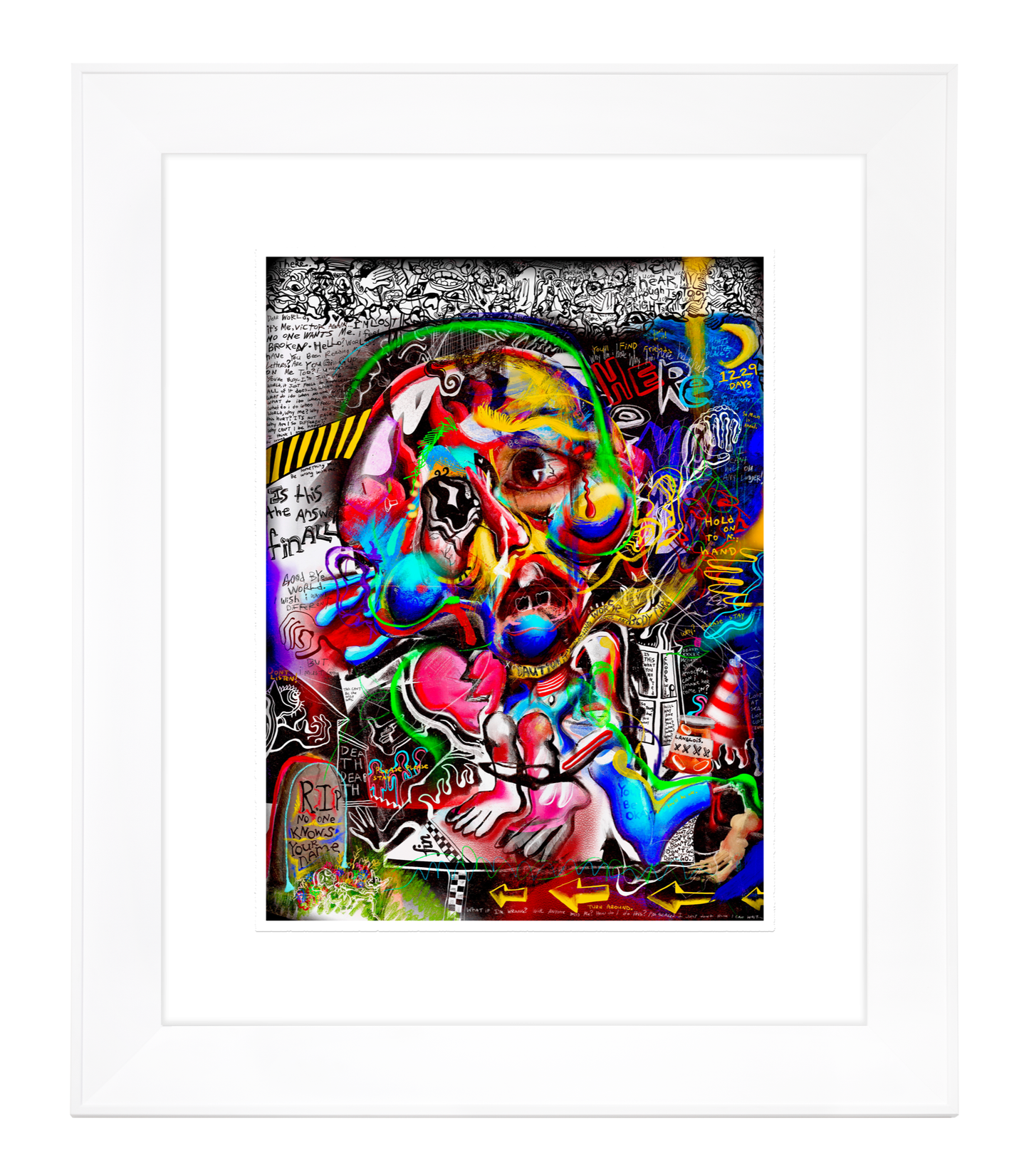 Year 3, Age 16 - when a child feels lost - Framed Print