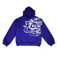 FEWOCiOUS Darlin Arlin's Hoodie featuring artistic screen-printed design on Navy French Terry cotton