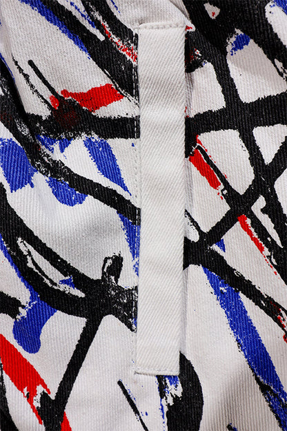 Spray Painted Collar Jacket - Chipped