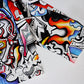 Multicolor Linework Collar Jacket