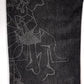 Cowboy B&W Linework Jeans