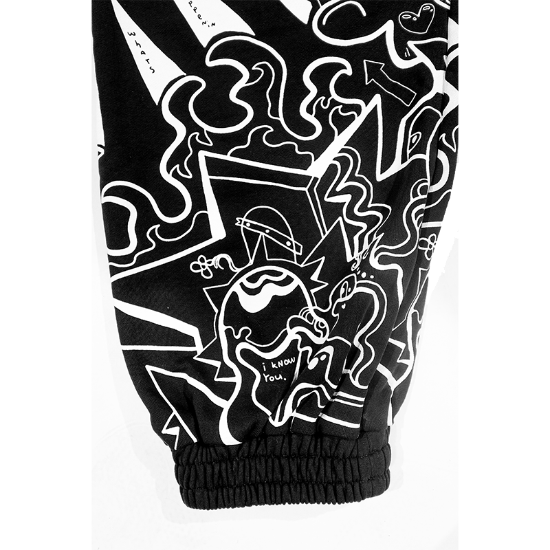 Linework Sweatpants - Chipped