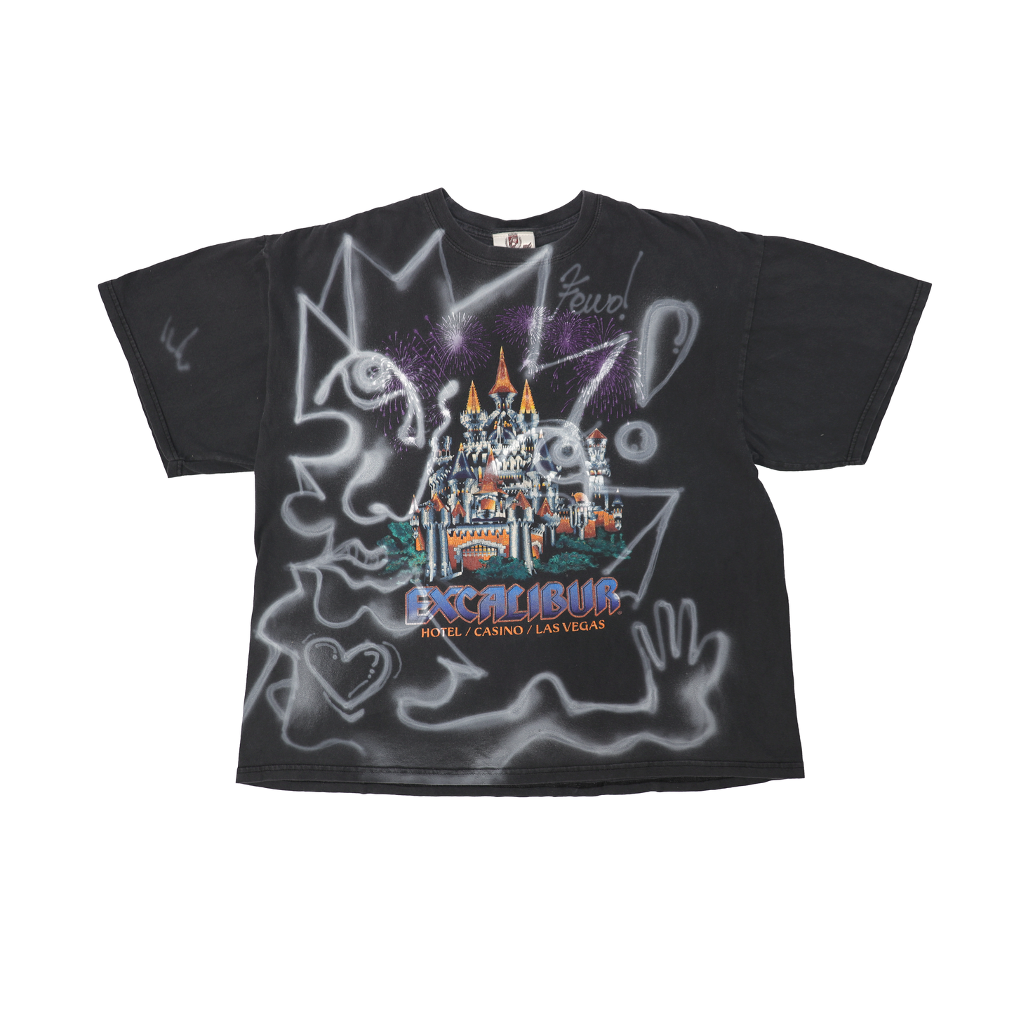Vintage Las Vegas Castle Tee, Airbrushed by FEWOCiOUS, 1/1