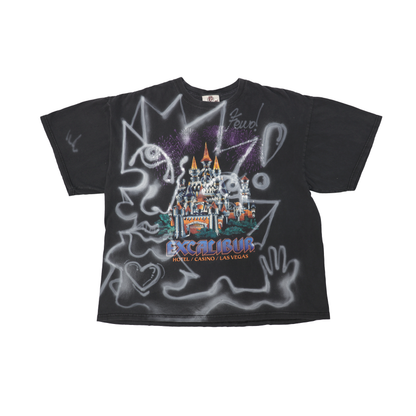 Vintage Las Vegas Castle Tee, Airbrushed by FEWOCiOUS, 1/1