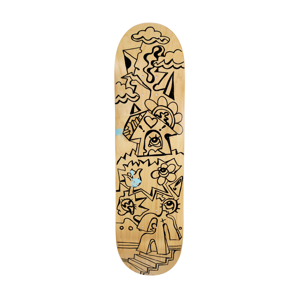 Skateboard Deck, Linework by FEWOCiOUS, 1/1
