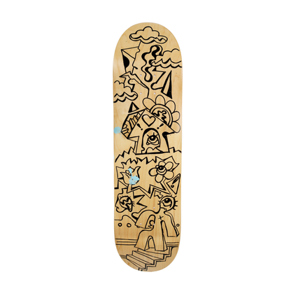 Skateboard Deck, Linework by FEWOCiOUS, 1/1