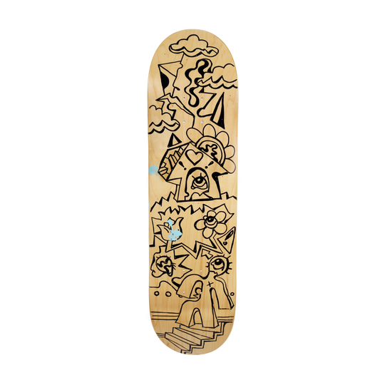 Skateboard Deck, Linework by FEWOCiOUS, 1/1
