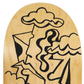 Skateboard Deck, Linework by FEWOCiOUS, 1/1