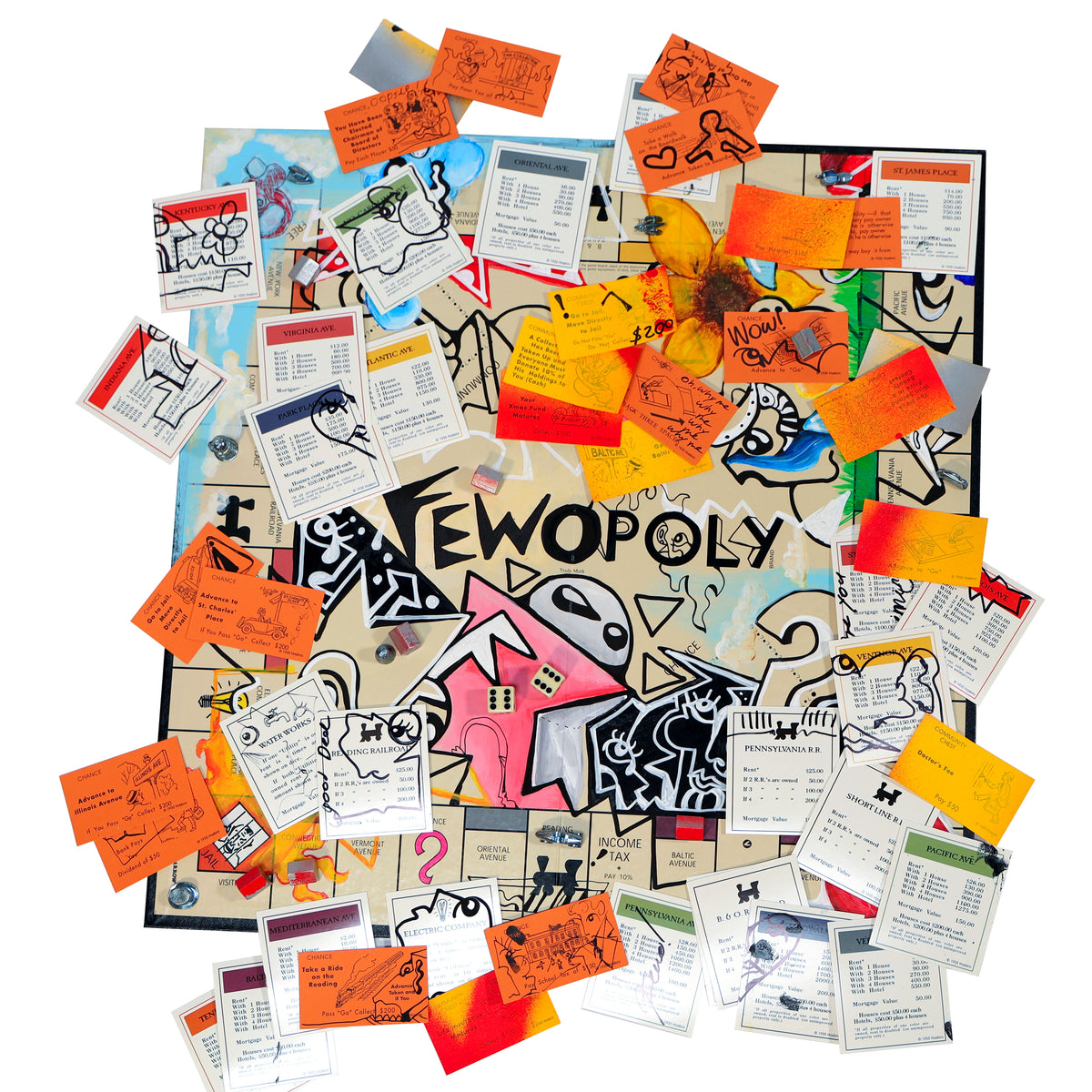 FEWOPOLY by FEWOCiOUS, 1/1 Hand Painted BoardGame