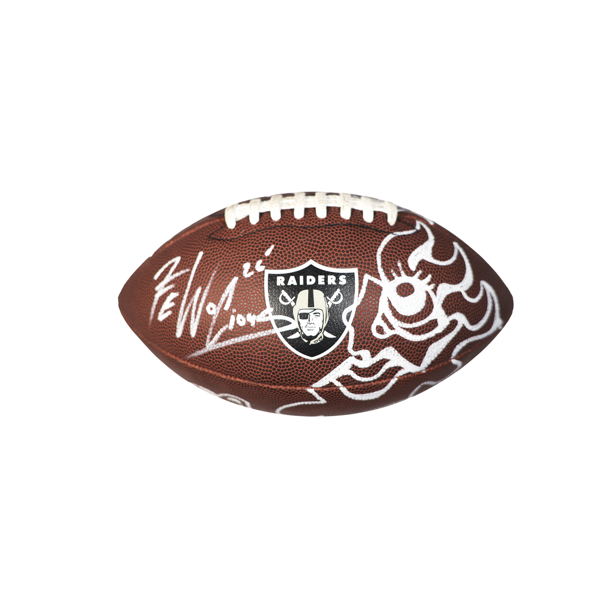 Raiders Wilson Football, Painted by FEWOCiOUS, 1/1